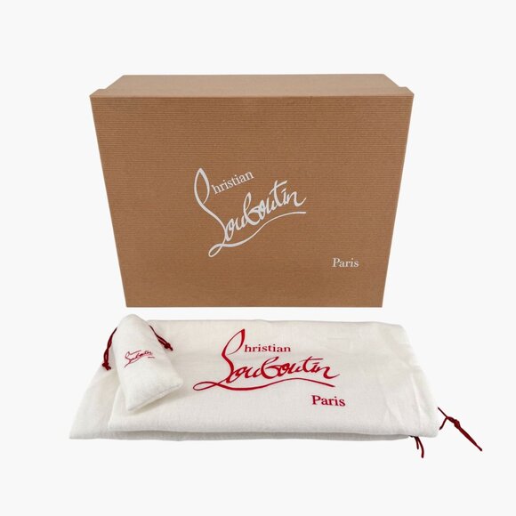 Christian Louboutin Sharkina White Mesh Red Sneakers Size 38.5 US 8.5 Women's 05 - Picture 2 of 15